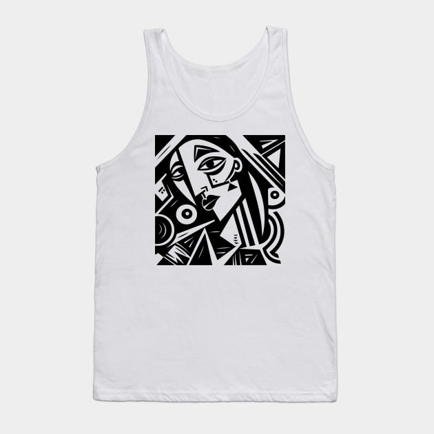 Cubist Witch Tank Top by n23tees